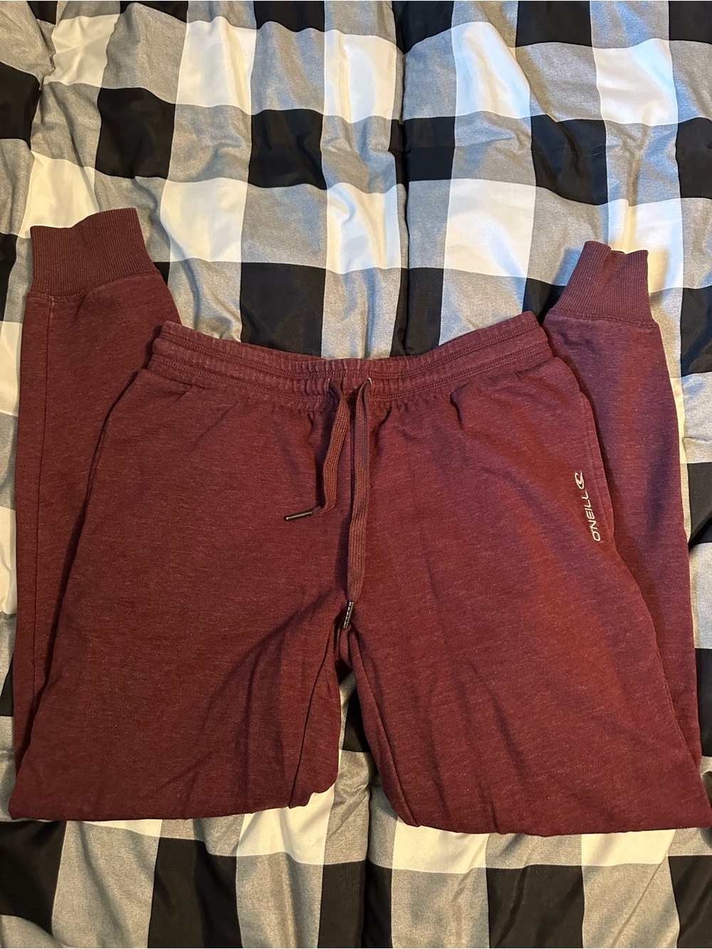 O'Neill Men's Burgundy Drawstring Joggers